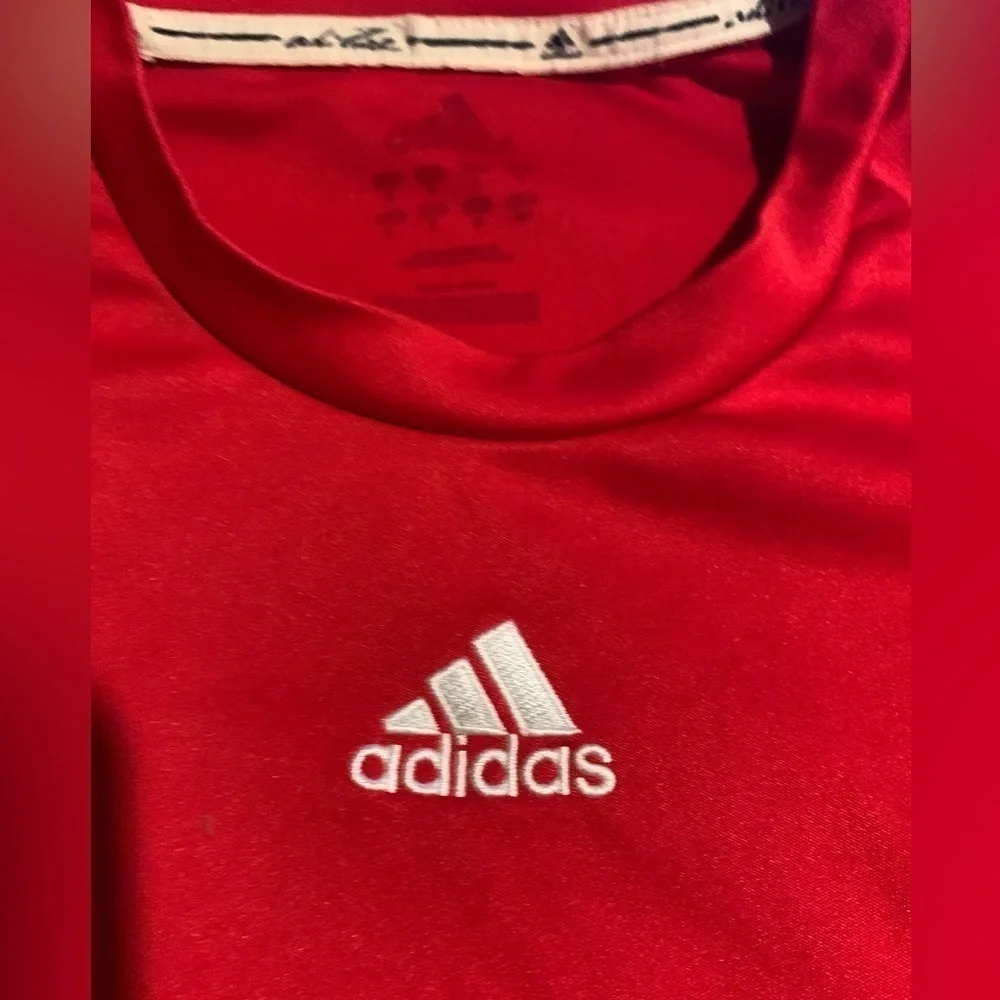 GUC Adidas Adipure Sport Shirt size Small red and white soccer football - Picture 3 of 6